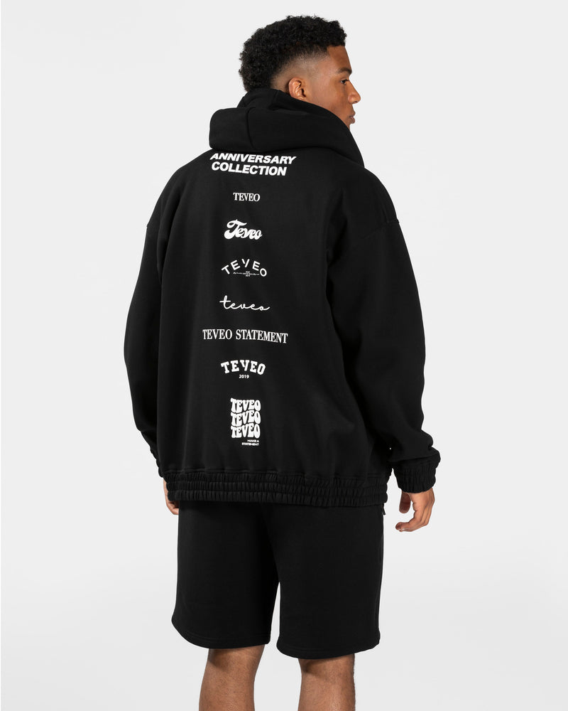Veste de sport zippée oversize Anniversary « noir »
