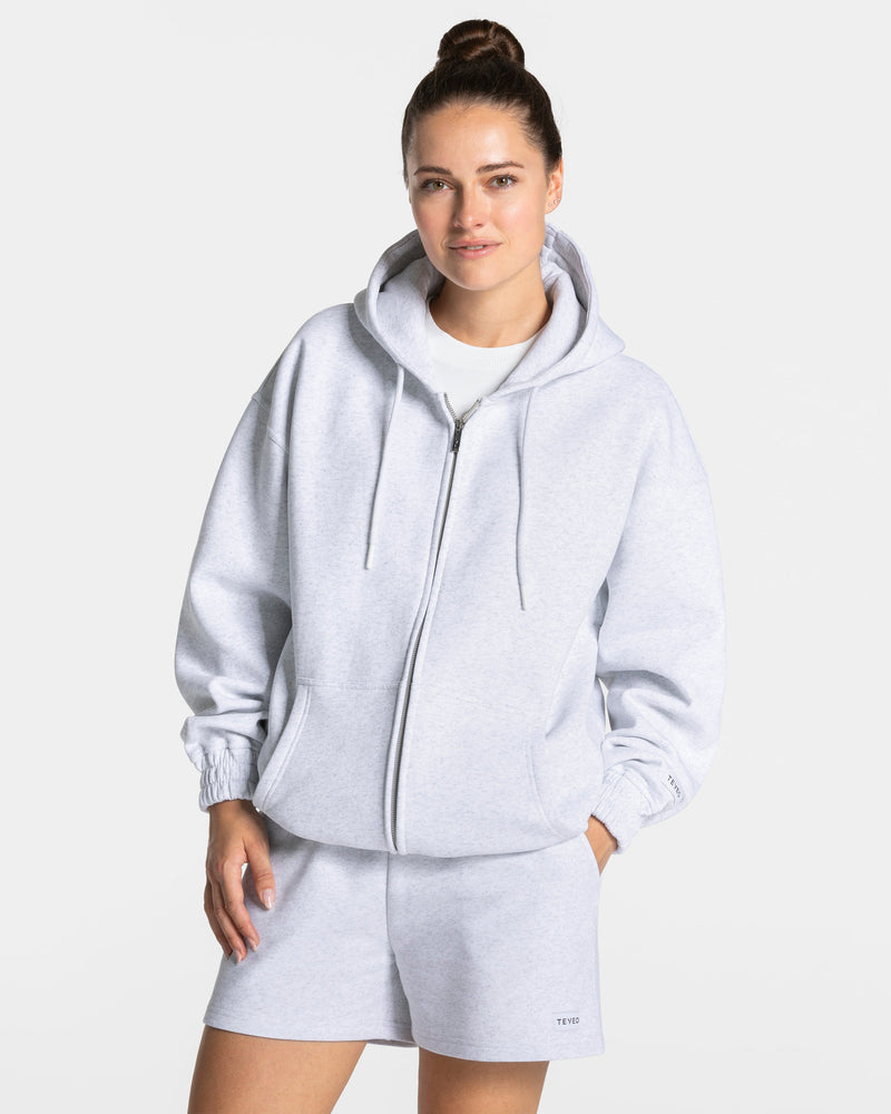 Veste de sport zippée oversize Anniversary « gris clair »