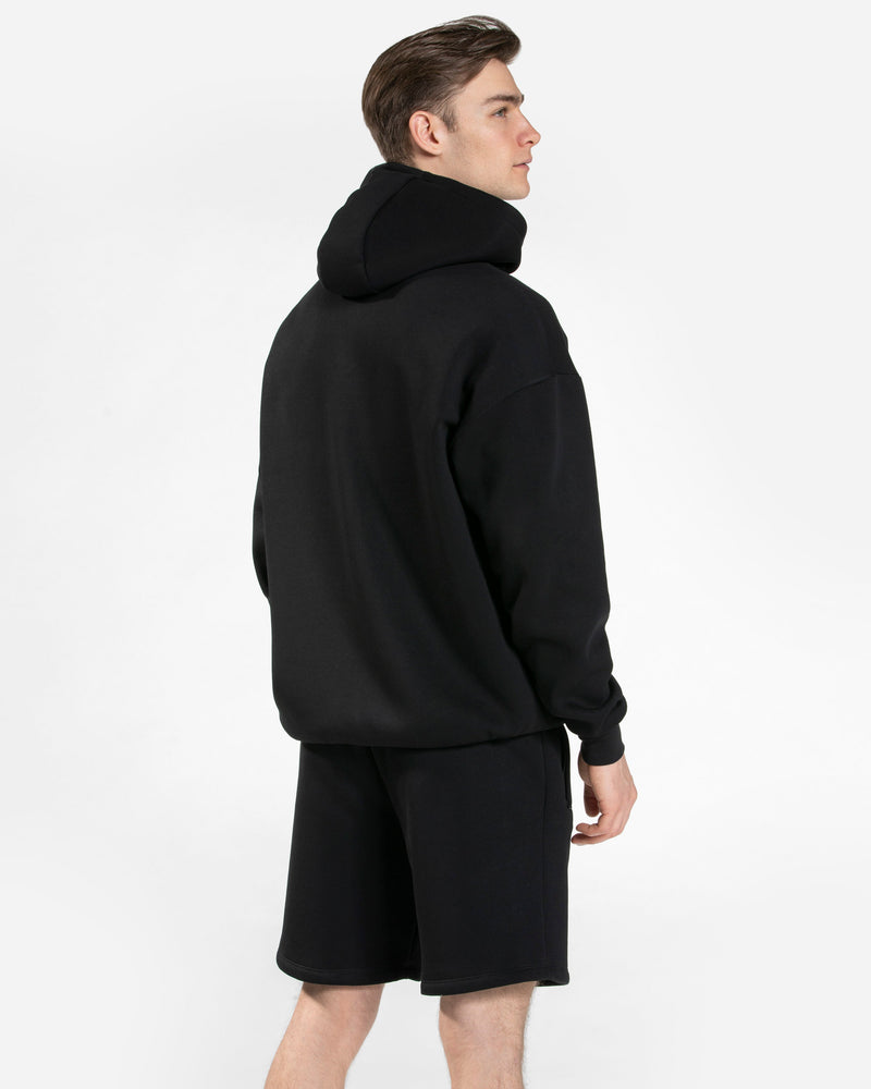 Sweat à capuche zippé oversize Arrival « noir »