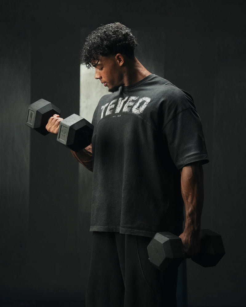 T-shirt oversize Legacy Lifting « Noir Acid »