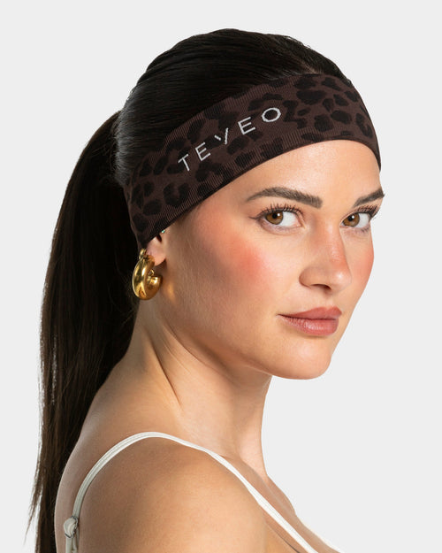 Bandeau Contrastline « léopard Espresso »