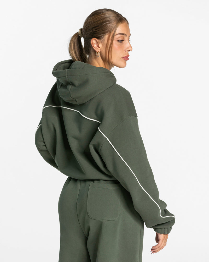 Sweat à capuche Contrastline « kaki »