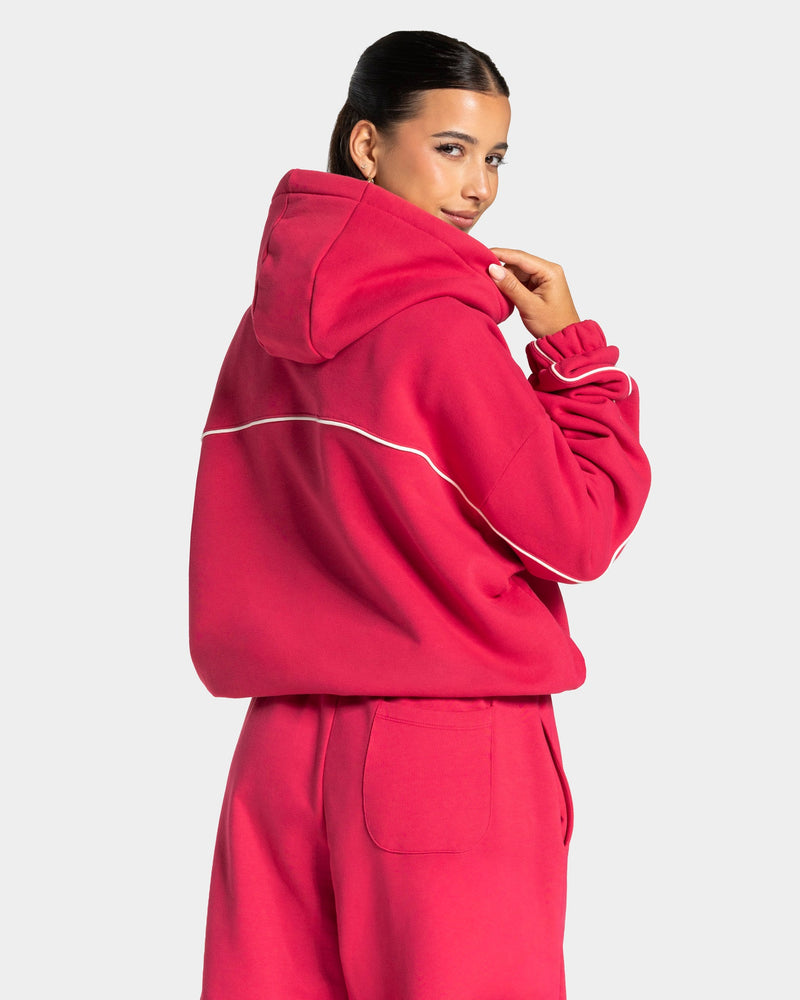 Sweat à capuche Contrastline « Berry »