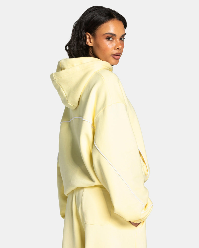 Sweat à capuche Contrastline « Butter Yellow »
