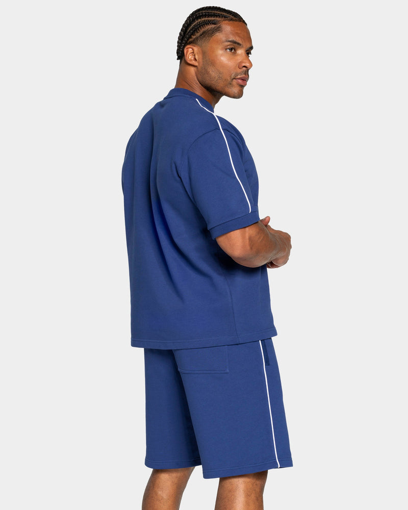 T-shirt oversize Contrastline « indigo »