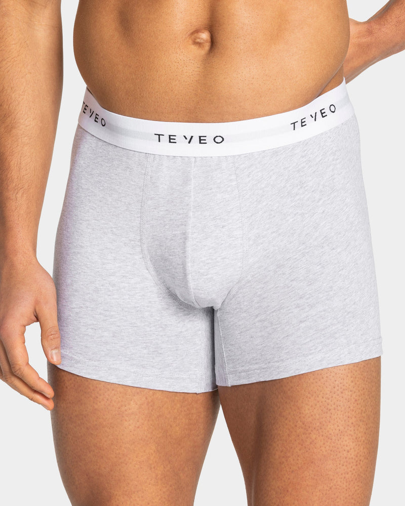 Boxer (lot de 3) Essential « Gris chiné/Midnight/blanc »