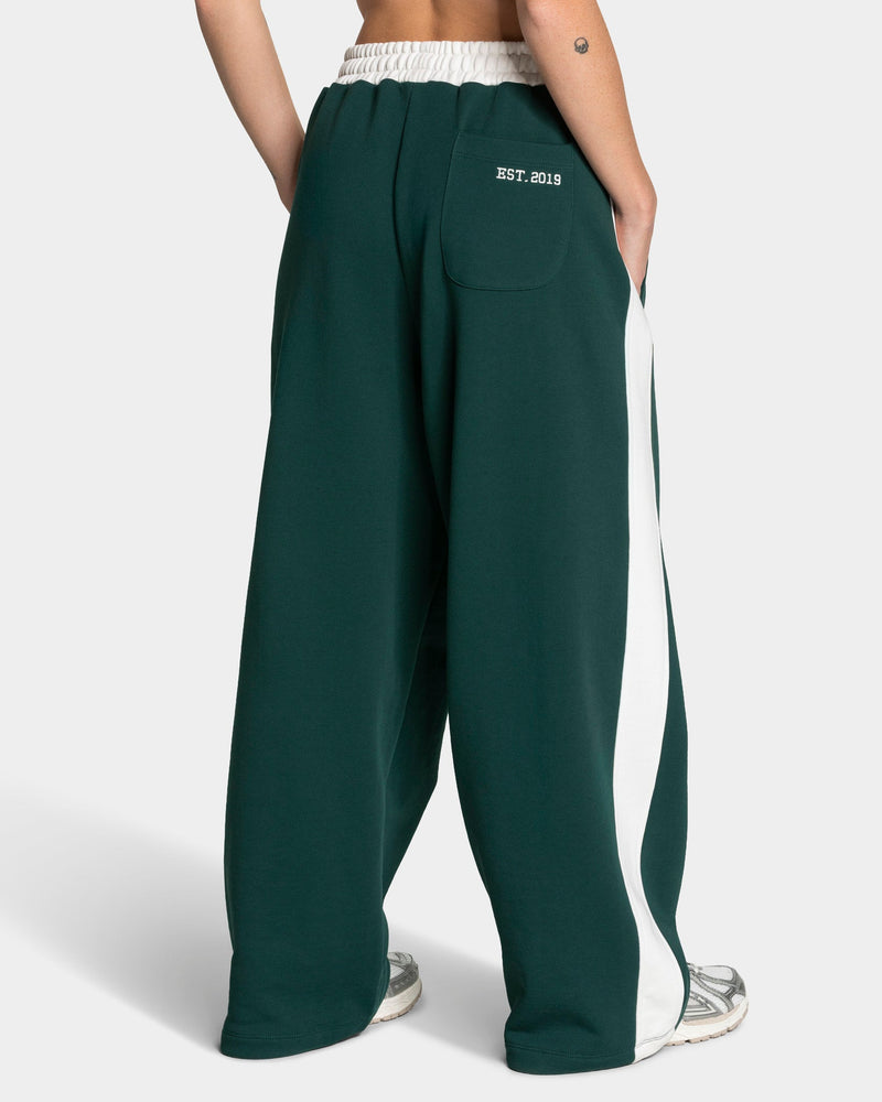 Pantalon de jogging Wide Leg Football « Vert foncé »