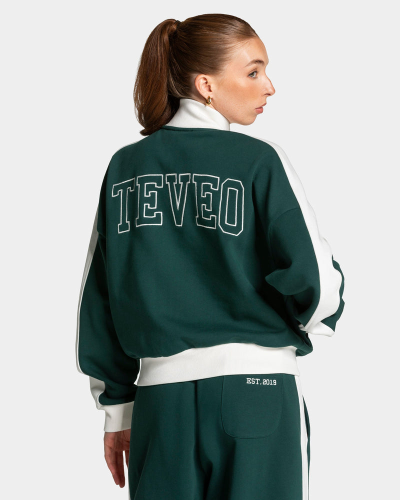 Veste de sport zippée Football « Vert foncé »