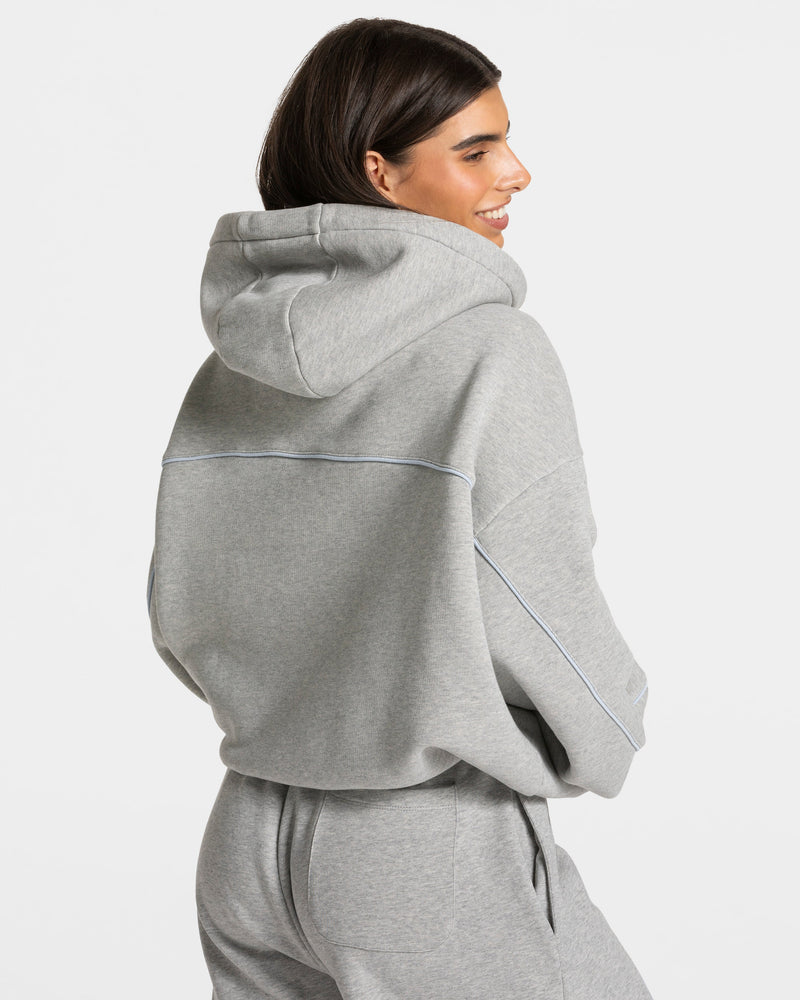 Sweat-shirt Contrastline Hooded « gris clair »