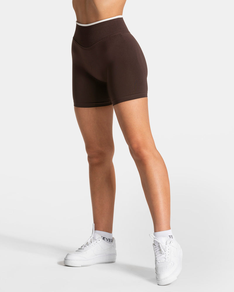Short Sculpt scrunch Contrastline « Espresso »