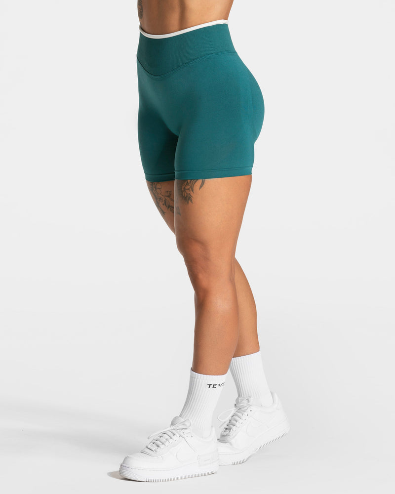 Short Contrastline Sculpt scrunch « Petrol »
