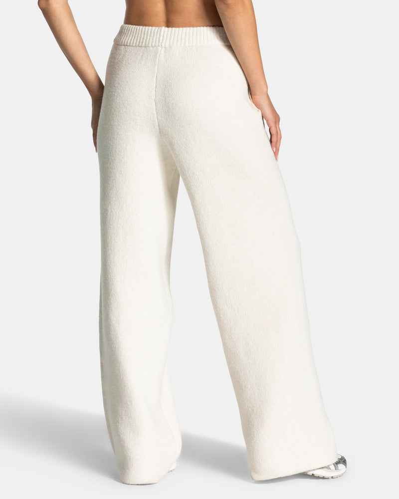 Pantalon jambe droite Knit « Cream »