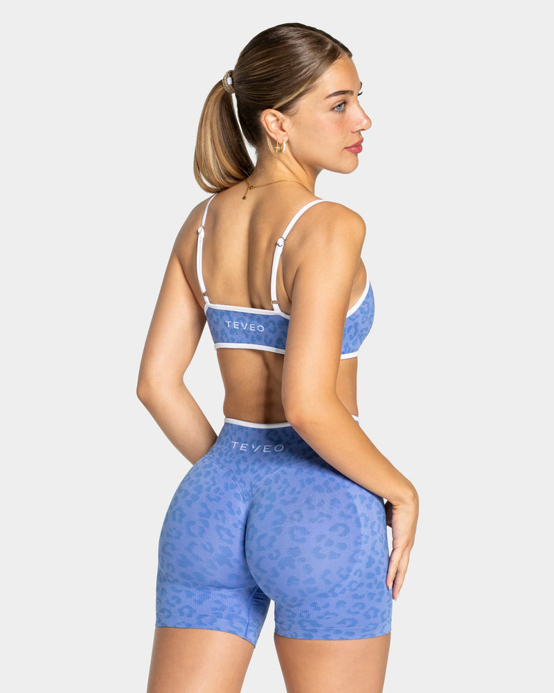 Brassière Contrastline « Léopard Azure »