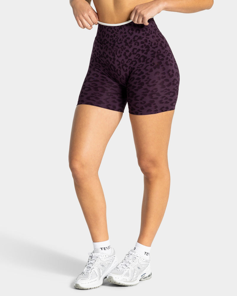 Short Sculpt Scrunch Contrastline « Léopard Blackberry »