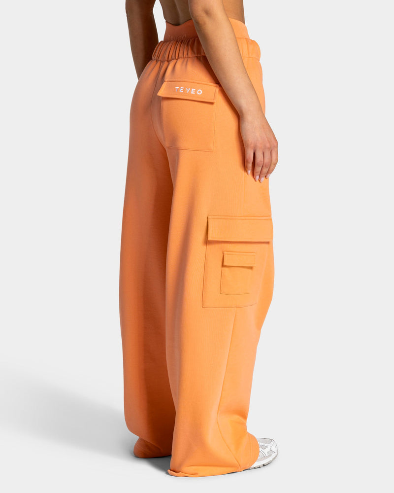 Pantalon de jogging cargo jambe large Lift « Abricot »