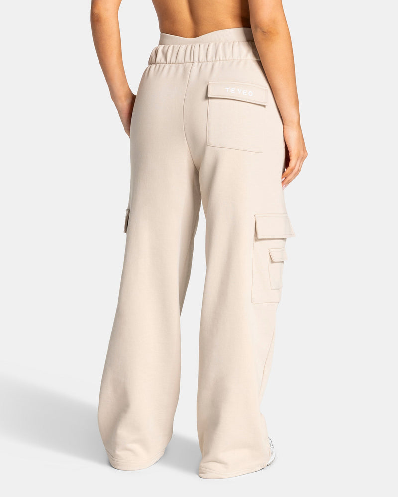 Pantalon de jogging cargo jambe large Lift « Cream »
