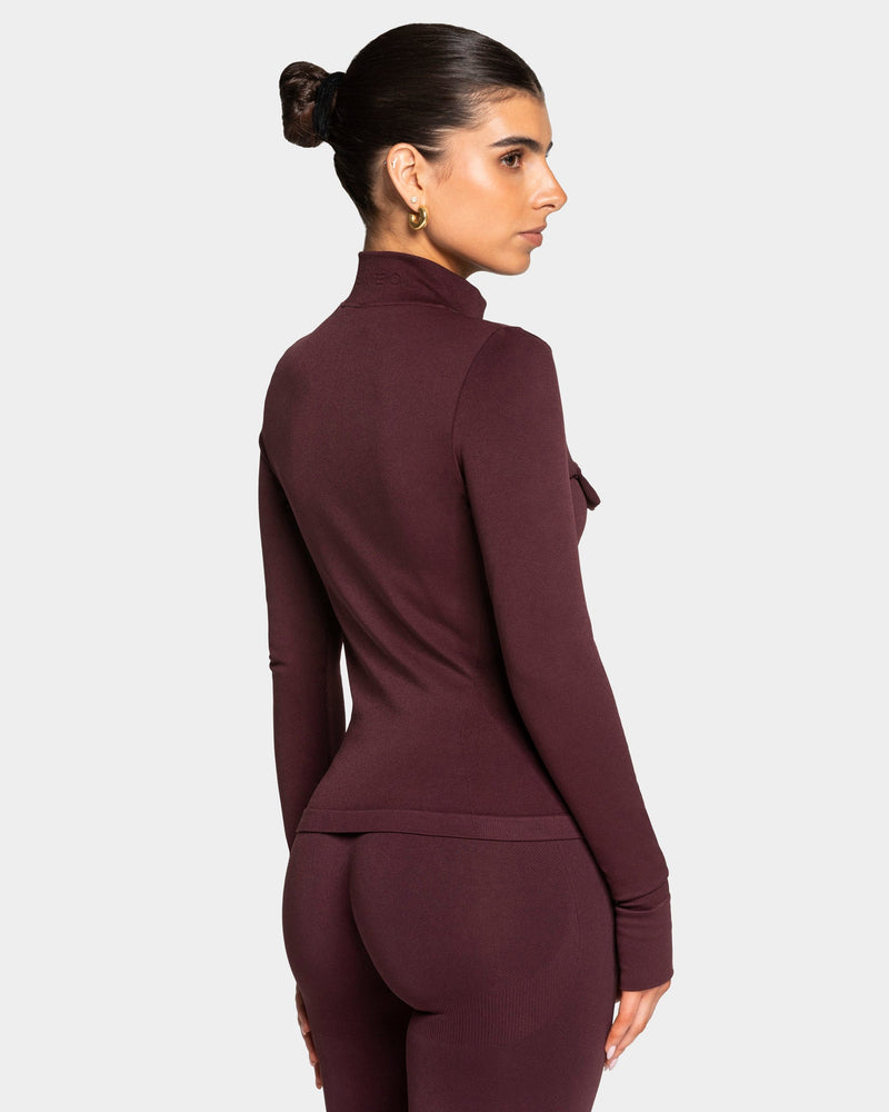 Veste de sport cargo zippée Lift « Merlot »