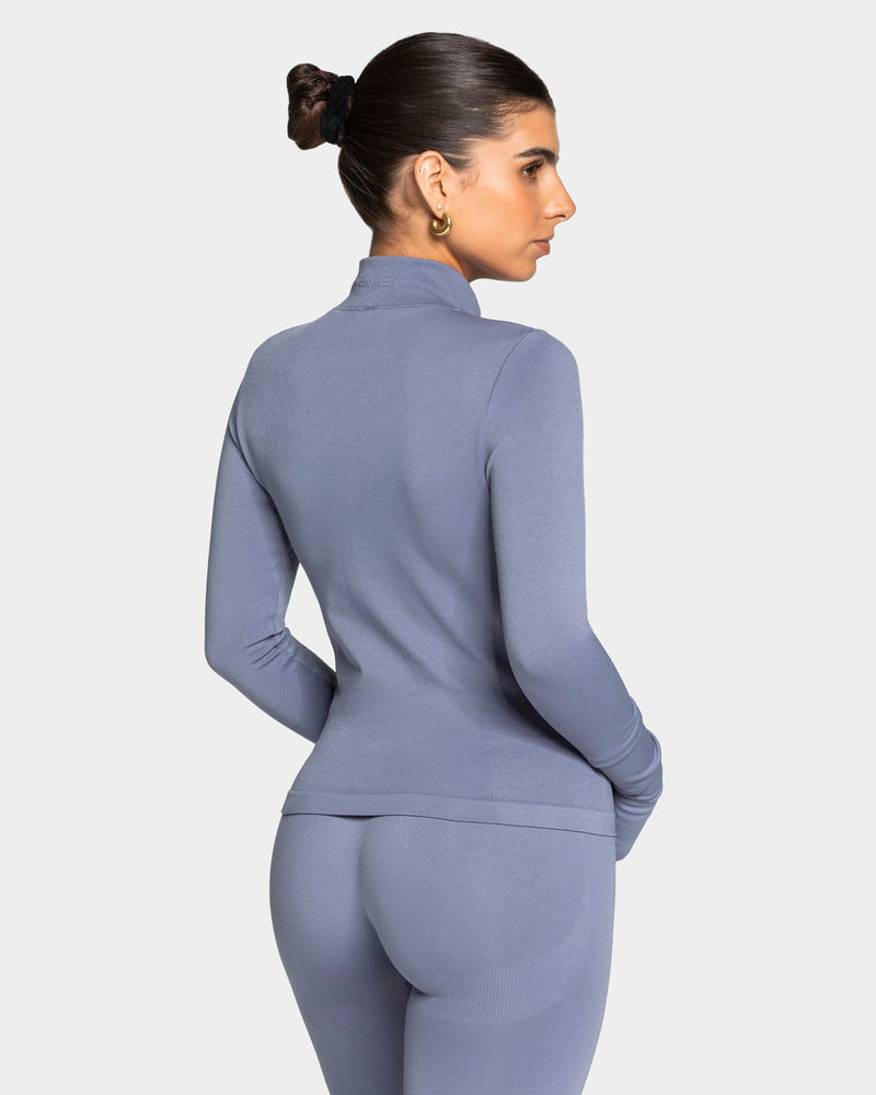 Veste de sport cargo zippée Lift « Bleu acier »