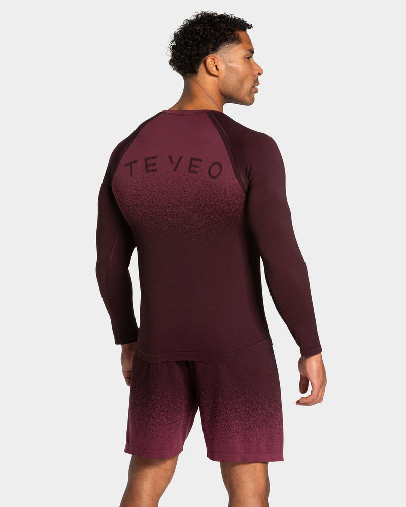 Haut à manches longues sans coutures Lift « Merlot »