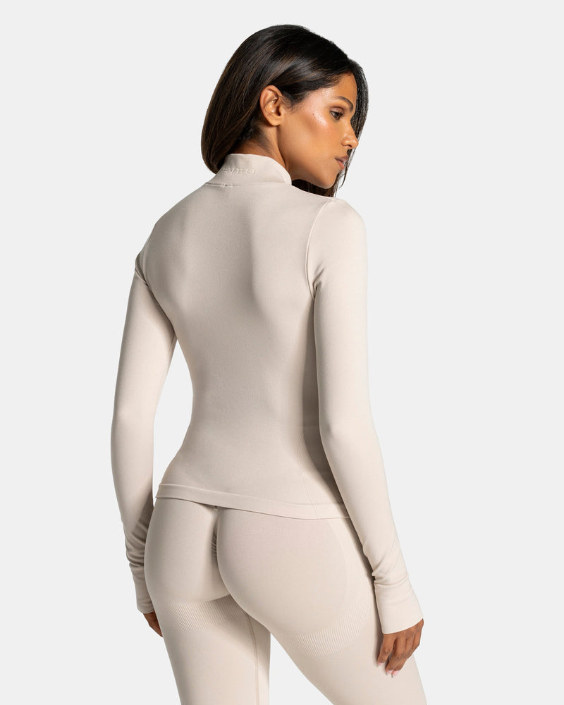 Veste de sport cargo zippée Lift « Cream »