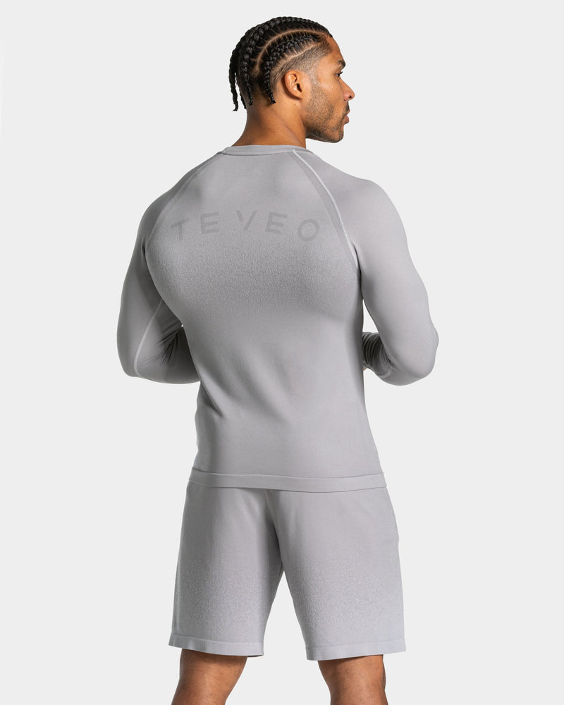 Haut à manches longues Seamless Lift « gris clair »