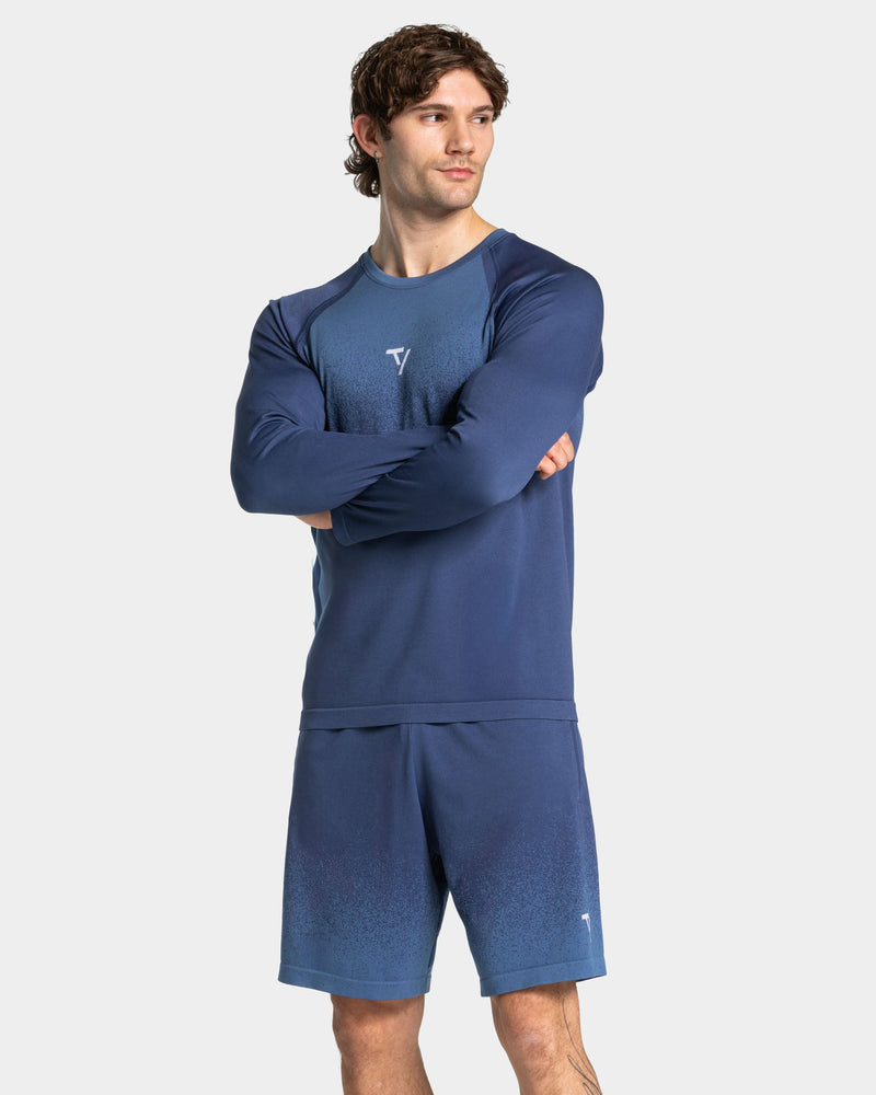 Haut à manches longues Seamless Lift « indigo »