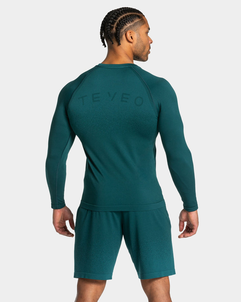Haut à manches longues Seamless Lift « bleu sarcelle »