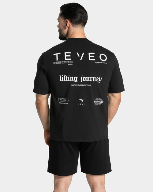 T-shirt oversize Lifting Journey « noir »