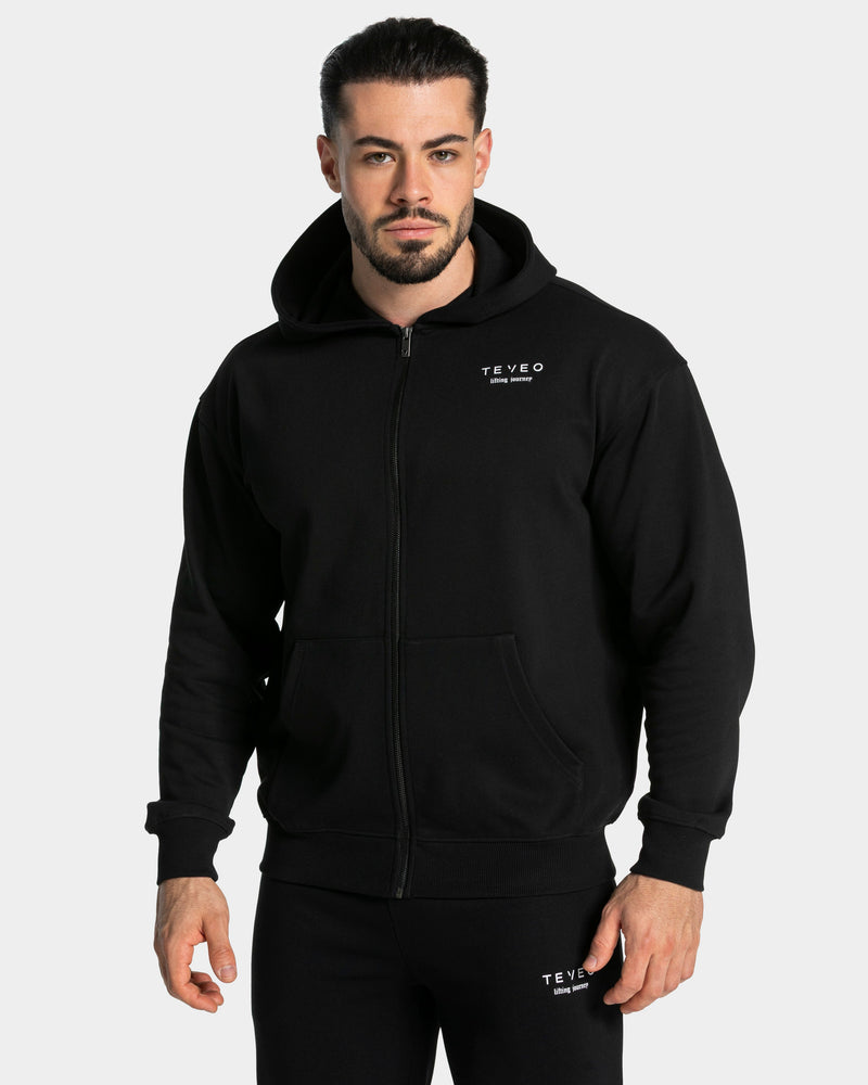 Sweat à capuche zippé Lifting Journey « noir »