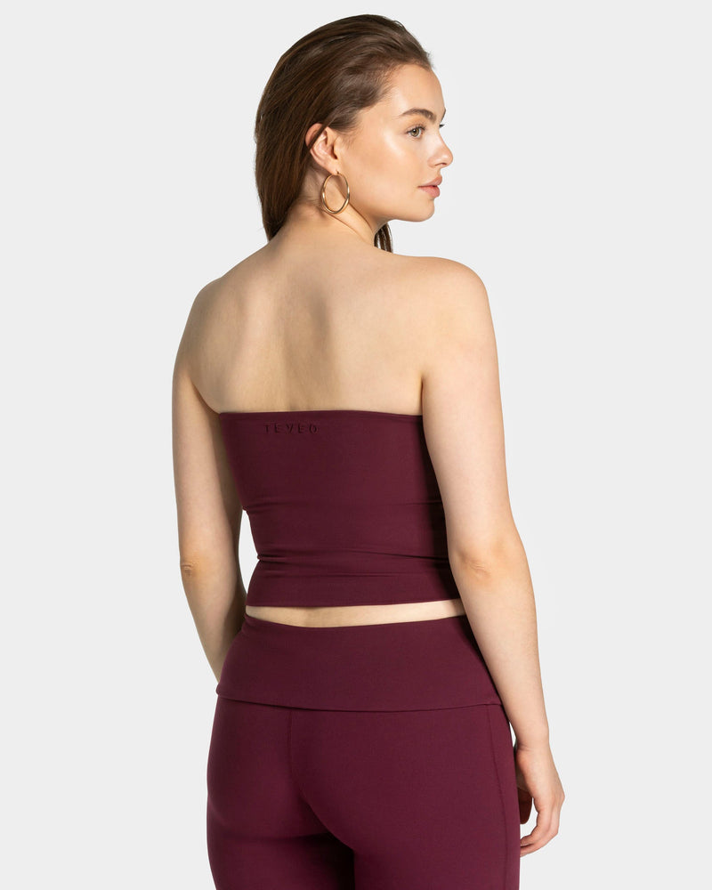 Haut Mellow Bandeau Mid « prune »