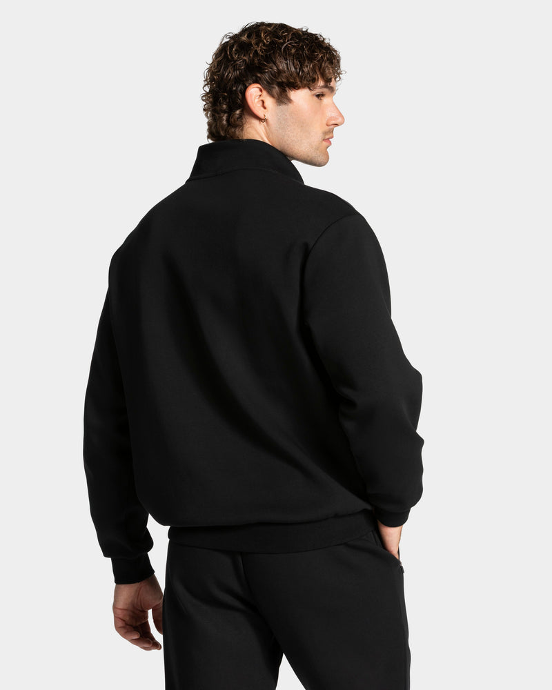 Sweat-shirt demi-zippé Prime « noir »