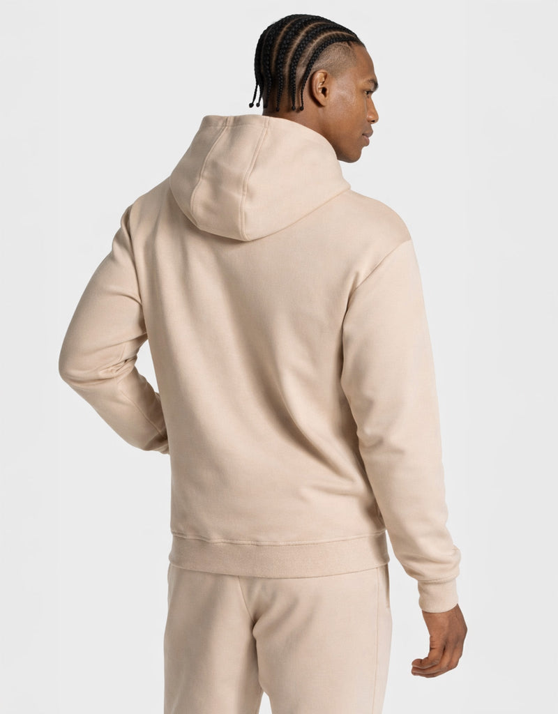 Sweat à capuche zippé Prime « beige »
