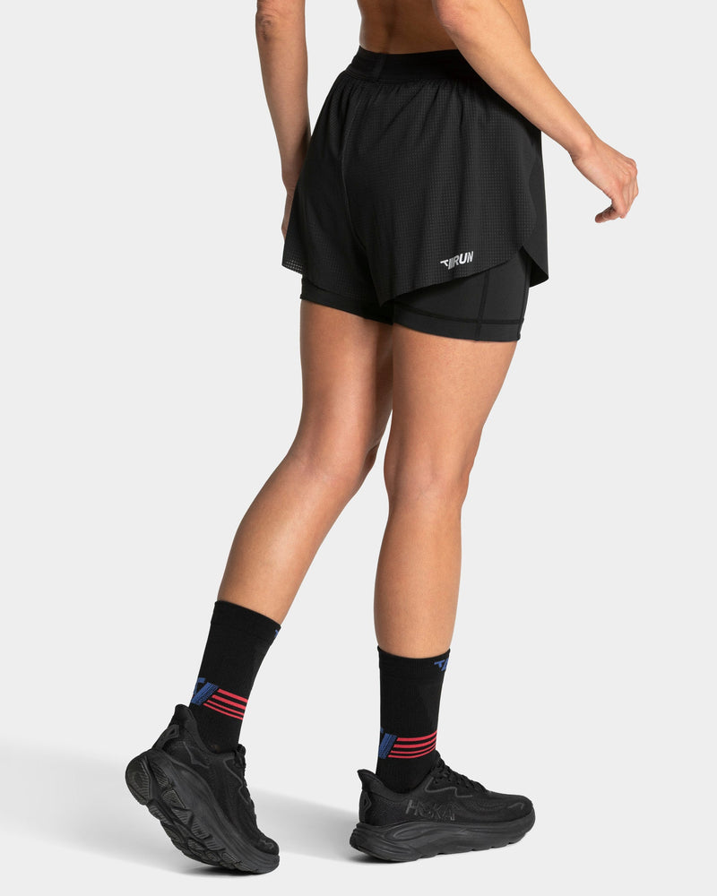Short 5 pouces 2-en-1 RUN « Noir »