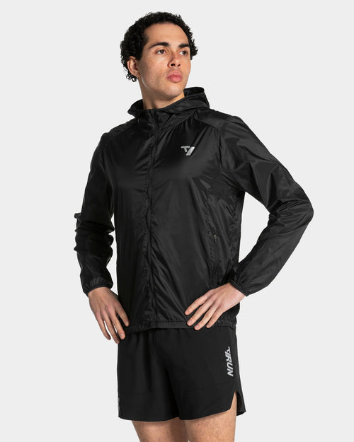 Veste de sport zippée et légère RUN « Noir »