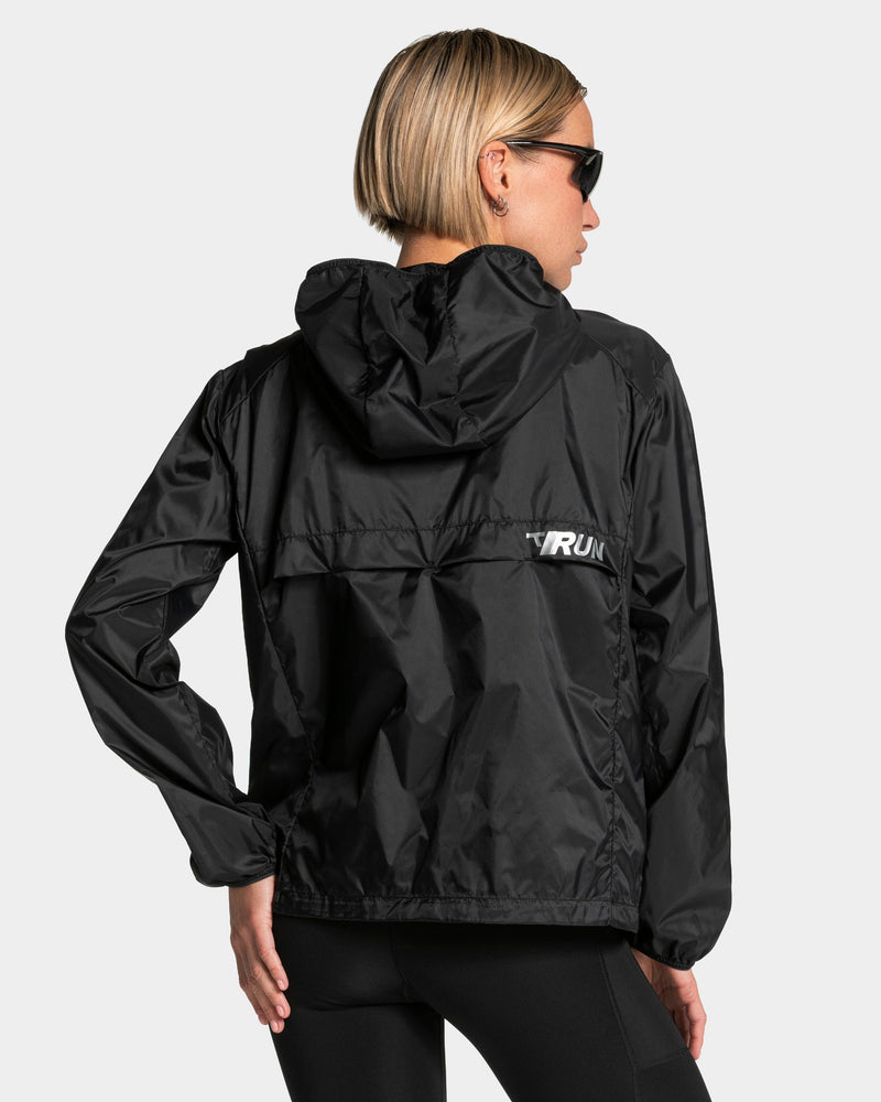 Veste de sport zippée et légère RUN « Noir »