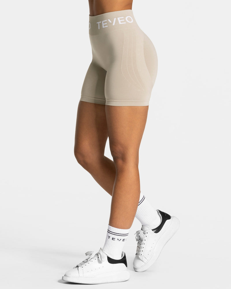 Short Covert Scrunch Signature « Latte »