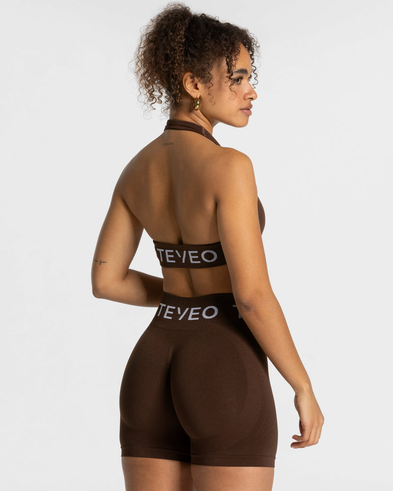 Brassière Signature Twisted « marron foncé »