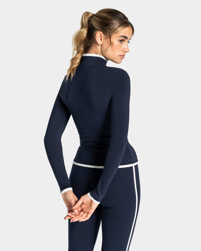 Veste de sport zippée sculptante Soft « Midnight »