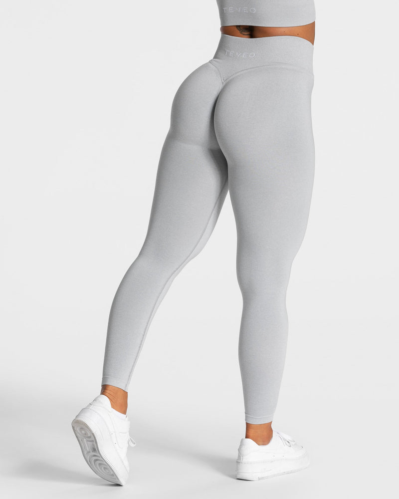 Legging Statement Scrunch « gris clair »