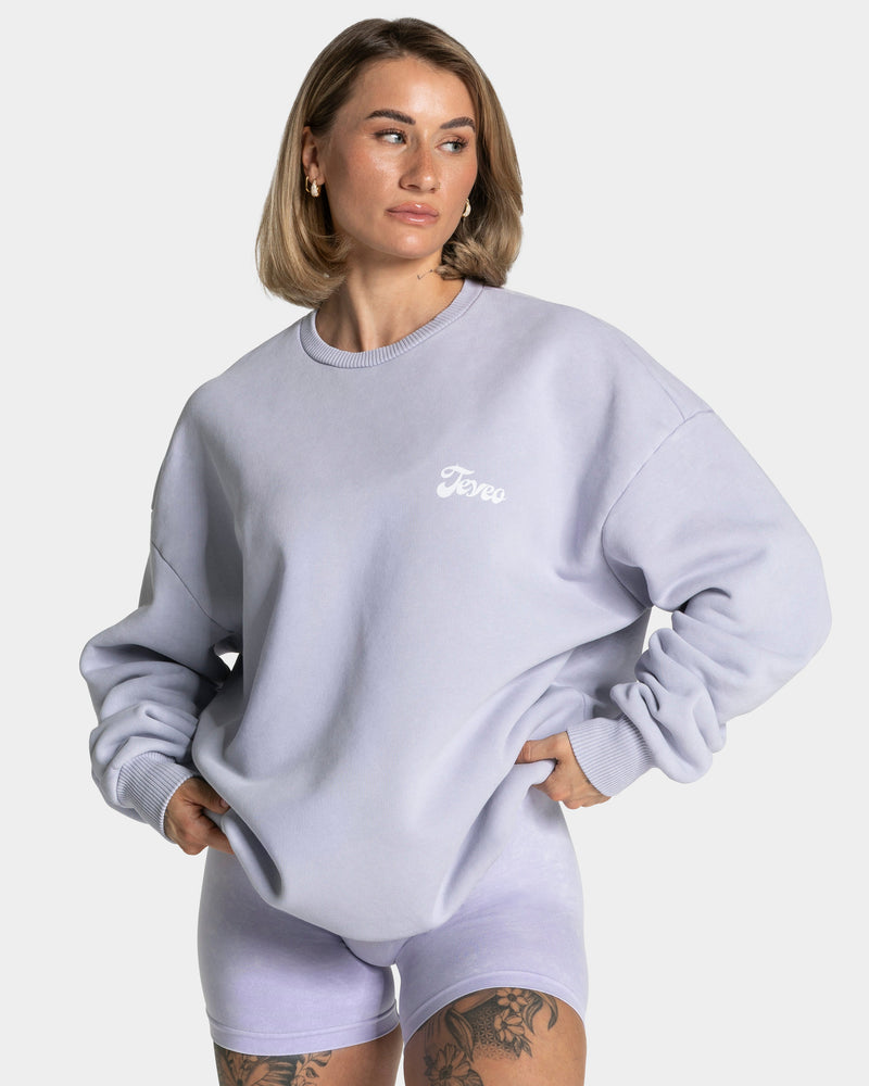 Sweat-shirt Acid oversize « lilas »