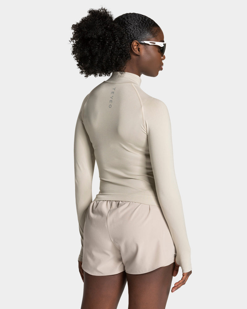 Half zip END Running « Latte »