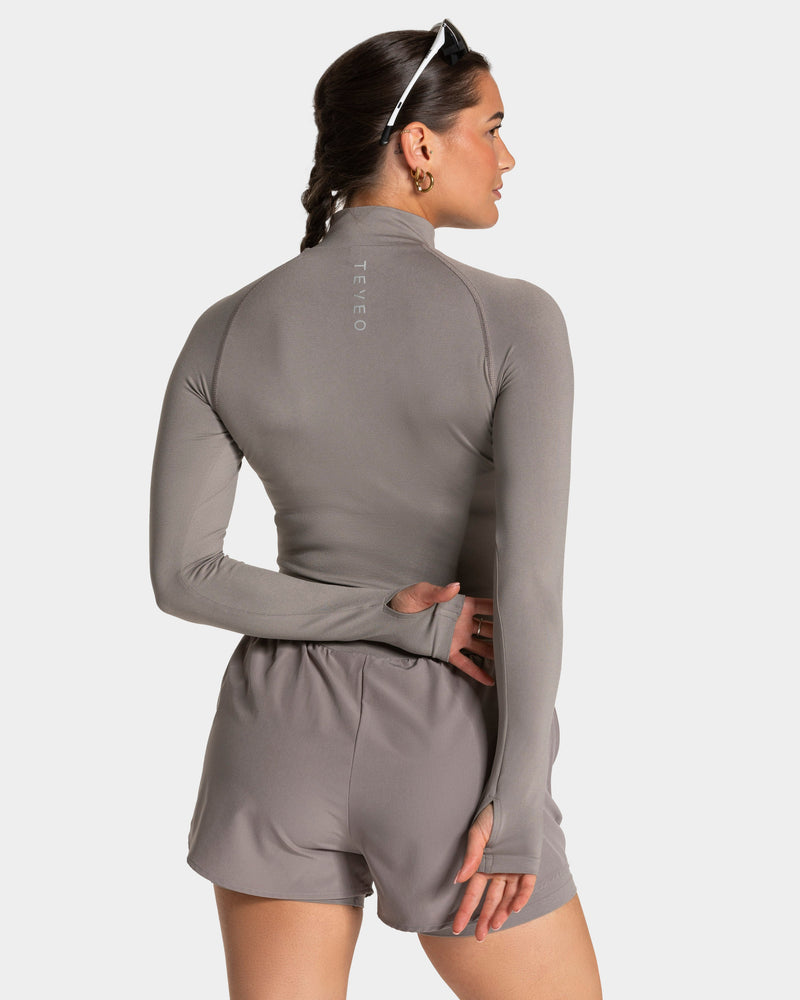 Half zip END Running « smoke »