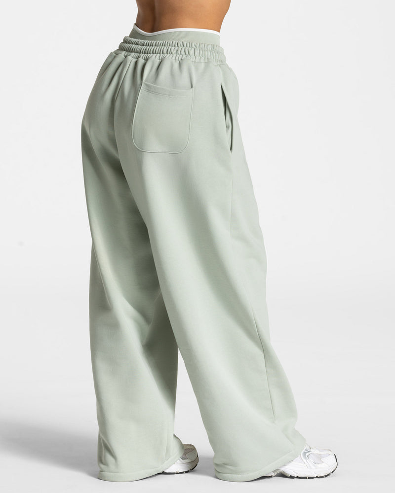 Pantalon de jogging Contrastline Wide Leg « pistache »