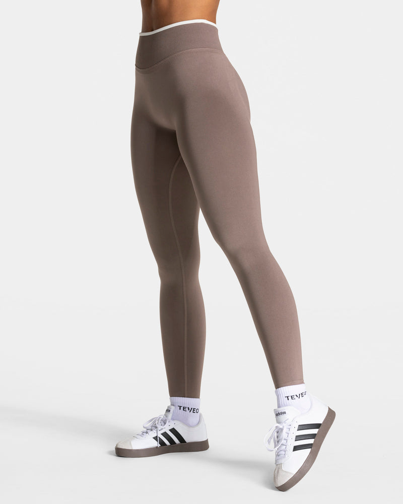 Legging Contrastline Sculpt scrunch « moka »