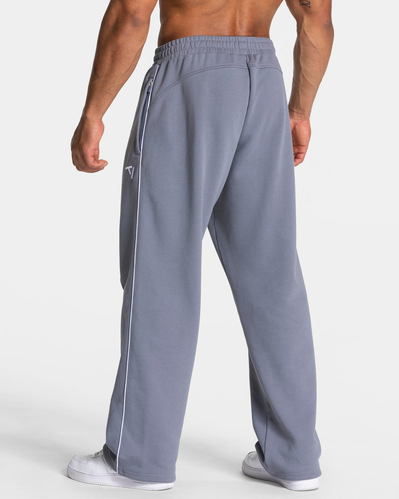 Pantalon de jogging Contrastline Straight Leg « argenté-blanc »