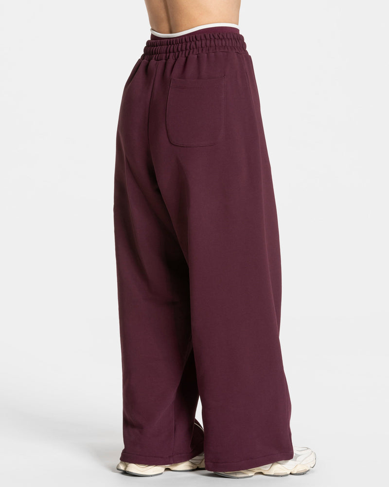 Pantalon de jogging Contrastline Wide Leg « prune »