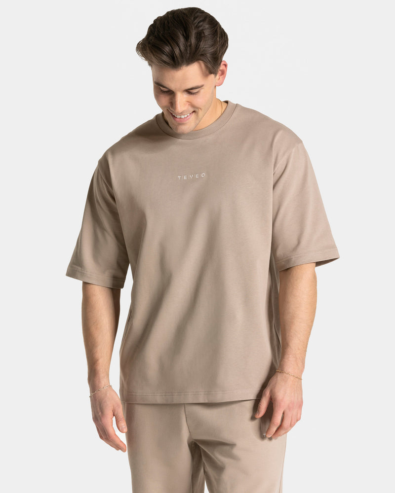T-shirt oversize RI’VAIV « taupe »