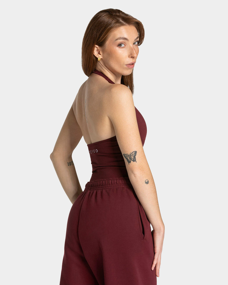 Haut dos nu Timeless Pro « bordeaux »