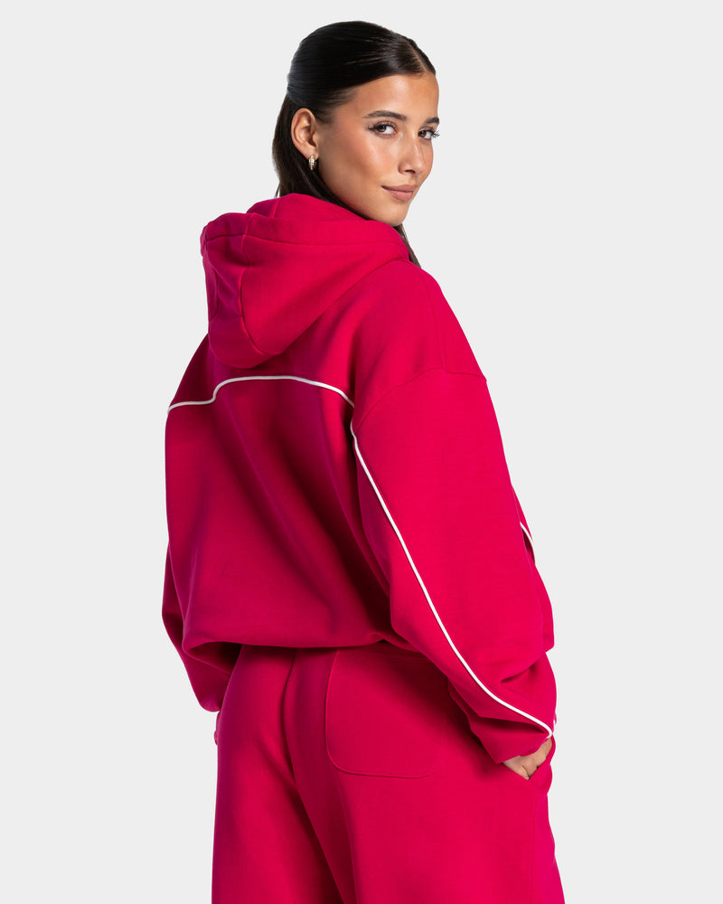 Sweat à capuche Contrastline « Raspberry »