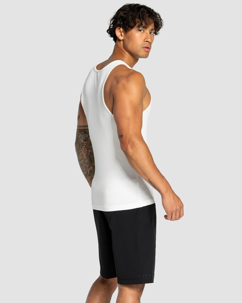 Débardeur côtelé Workout « blanc »